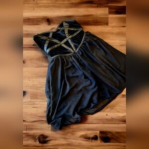 Killstar Womens pentagram strapless dress